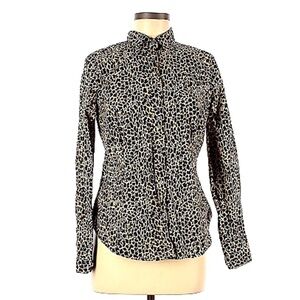 J Crew // Leopard Print Button Down Shirt